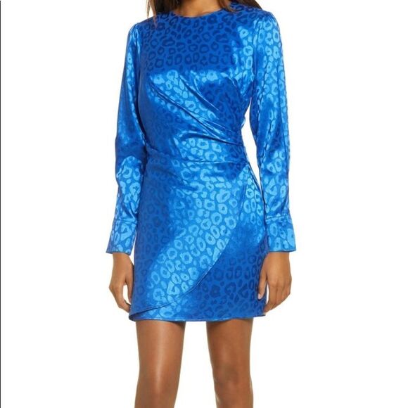 NWT ADELYN RAE BLUE DRESS - Picture 1 of 4